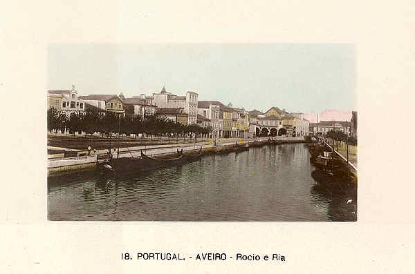 N. 18 - PORTUGAL AVEIRO Rocio e Ria - Editor no indicado - SD - Dim. 14x9,2 cm. - Col FMSarmento.