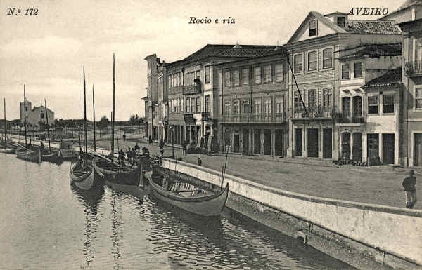 N. 172 - AVEIRO Rocio e Ria - Edio de Alberto Malva, Rua de S Julio, 41 Lx - SD - Dim. 13,7x8,8 cm. - Col.  FMSarmento.