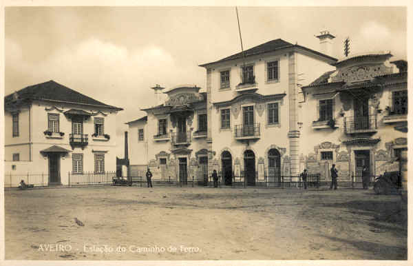 S/N - Aveiro Estao do caminho de ferro - Edio de Souto Ratolla, Aveiro - SD - Dimenses 14x9 cm. - Col.  FMSarmento.