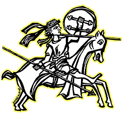 Cavaleiro sarraceno, baseado em gravura francesa do sc. IX (Gaspar Albino).
