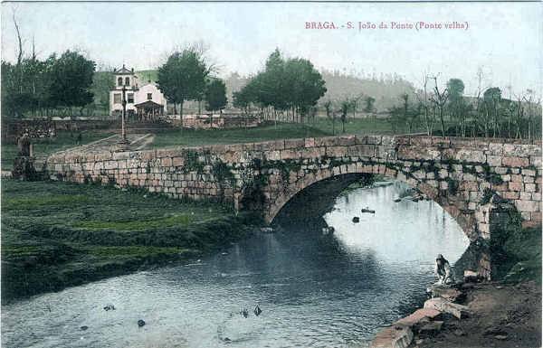 SN - S. Joo da Ponte (Ponte Velha) - Editor Manuel Carneiro & Irmo, Braga - Dim. 139x89 mm - Col. A. Monge da Silva. (cerca de 1910)