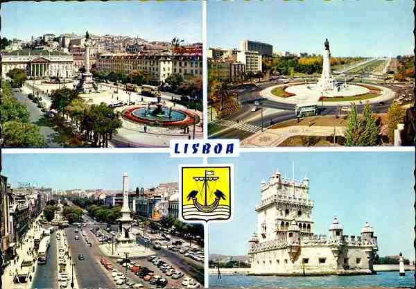 N. F-54 - LISBOA - Edio IBEREX, Lisboa - MEXICHROME - S/D - Dimenses: 14,9x10,4 cm. - Col. HJCO (1966).