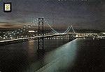 N. 607 - Lisboa Ponte Salazar (Vista Nocturna) - Ed. Lifer - Dimenses14,6x10,2 cm. - Col. Mrio F. Silva (1973).