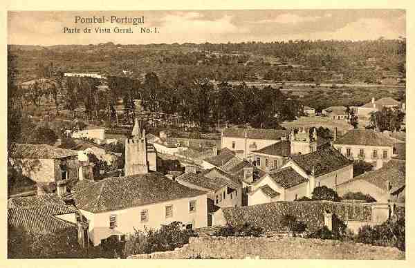 N. 5847/14 - Pombal-Portugal: Parte da vista geral. n. 1 - Edio de Jos Luiz da Cunha & Irmo, Sucessores - S/D - Dimenses: 14x9 cm - Col. nio C. Semedo.