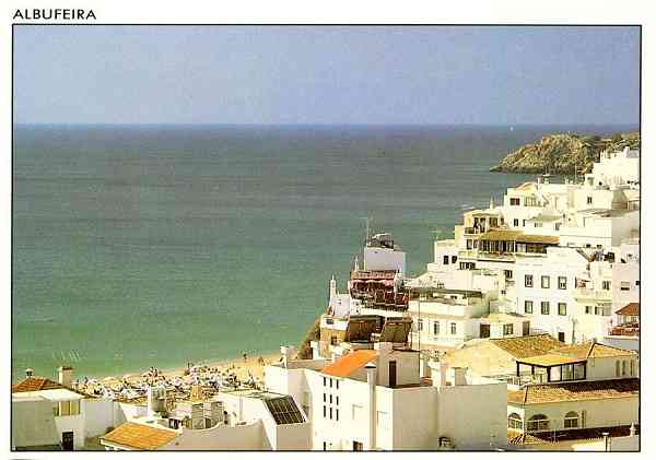 N 69 - ALBUFEIRA Vista parcial - Edio Foto Quatro, Lda. Tel. 089-817317, Faro - Foto de Jorge Corte Real - S/D - Dimenses:  14,7x10,3 cm. - Col. Graa Maia