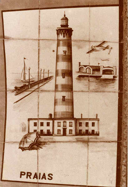 N. 6 - AVEIRO-PORTUGAL. Farol da Barra - Edio da Livraria Estante, Aveiro - S/D - Dimenses: 15x10 cm. - Col. nio Semedo.