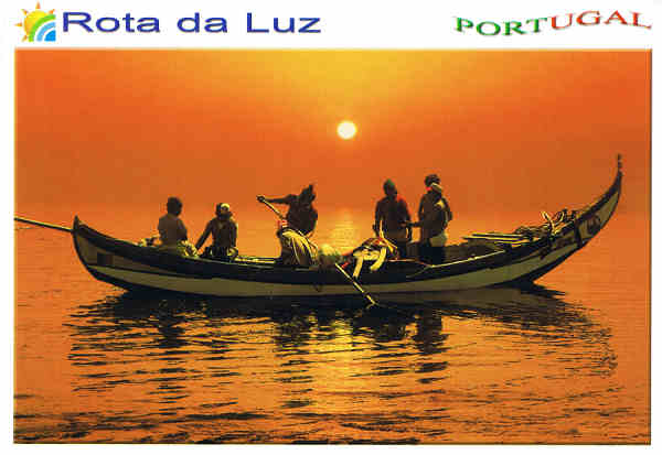 N. AVR-0035 - ROTA DA LUZ Chinchorro na faina Aveiro Costa de Prata PORTUGAL - Ed. ATLANTICPOST - S/D - Dim: 15x10,5cm - Col. Ftima Bia (2009).