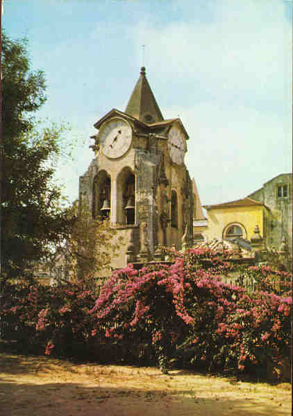 N. 788 - CALDAS DA RAINHA (Extremadura- Portugal)  Torre da Igreja de Nossa Senhora do Ppulo - Coleco Passaporte (LOTY) Tel. 52850 Lisboa - S/D - Dimenses: 14,9x10,4 cm. - Col. Graa Maia.