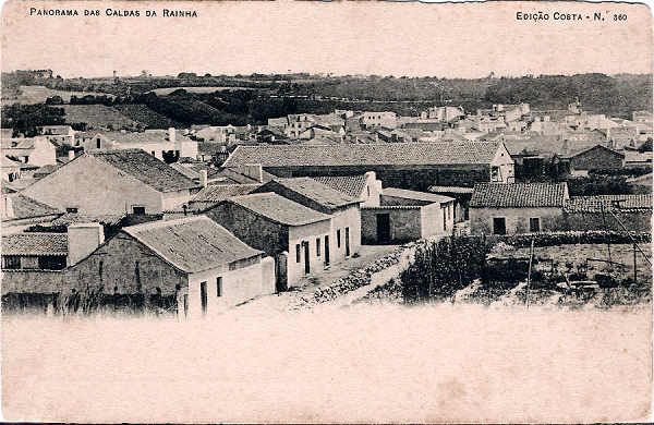 S/N - Portugal-Caldas da Rainha Panorama das Caldas da Rainha - Edio Costa - Editado em 1903 - Dimenses: 14x9 cm. - Col. Miguel Chaby