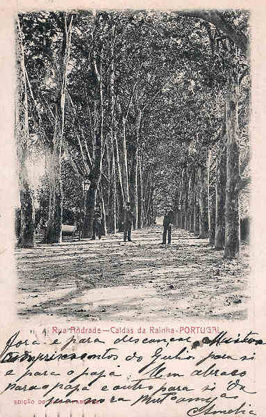 S/N - Portugal-Caldas da Rainha-Rua Andrade - Editor Dias & Paramos (Editado em 1904) - Dimenses: 9x14 cm. - Col. Miguel Chaby