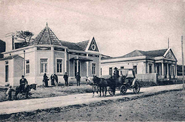 S/N - Portugal - Caldas da Rainha Foz do Arelho. Chalet de Joaquim Frutuoso e escola primria - Editor Jos da Silva Dias (Editado em 1912) - Dimenses: 9x14 cm. - Col. Miguel Chaby