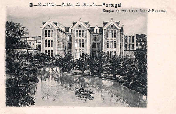 N. 3 - Portugal Caldas da Rainha Pavilhes - Editor Dias e Paramos (Editado em 1906) - Dimenses: 9x14 cm. - Col. Miguel Chaby