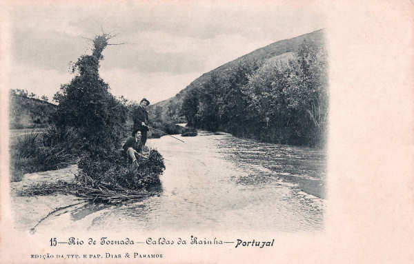 N. 15 - Portugal Caldas da Rainha Rio de Tornada - Editor Dias e Paramos (Editado em 1906) - Dimenses: 9x14 cm. - Col. Miguel Chaby