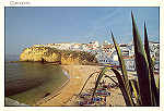 ALG 35 - CARVOEIRO: Vista parcial da vila e da praia - Edio SoFoto Cascais - Foto de Moura Machado - S/D - Dimenses: 14,8x10,4 cm. - Col. Graa Maia. 