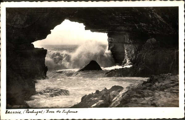 S/N - Cascais (Portugal) Boca do Inferno - Edio da Papelaria da Moda, 167 Rua do Ouro, 169 - S/D - Dimenses: 14x9 cm. - Col. Carneiro da Silva - Circulado em 06/03/1938)