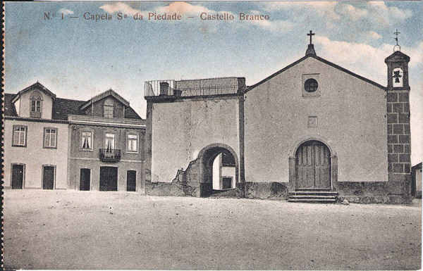 N 1 - Capela da S da Piedade - Editor desconhecido - Circulado em 1914 - Dim. 136x87 mm - Col. A. Monge da Silva (cerca de 1912)