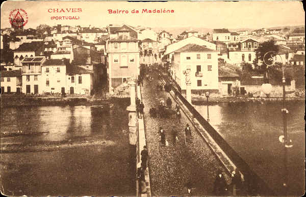 SN - CHAVES. Bairro da Madalena - Ed. Adelino A. Pereira - SD - Dim. 90x130 mm - Col. Enio Semedo