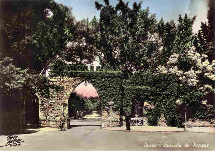 SN - Curia - Entrada do Parque - Ed. da Junta de Turismo da Curia - Dim. 14,7x10,3cm - Colec. A. Simes (247).