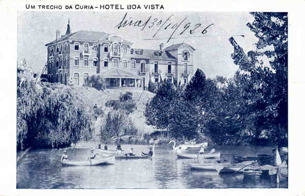 SN - UM TRECHO DA CURIA - HOTEL BOA VISTA - Editor no indicado - Dim. 13,1x8,9 cm - Circ. 10-1926 - Col. A. Simes (073)