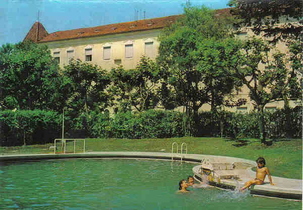 N 4 - CURIA - Portugal - Piscina e Hotel das Termas - Ed. Junta de Turismo da Curia - 15,0,x10,4 cm. - Col. A. Simes 1031.