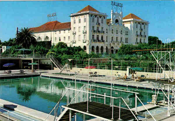 N 6 - CURIA - Portugal - Piscina e Palace Hotel - Ed. da Junta de Turismo da Curia - 15,0,x10,5 cm. - Col. A. Simes 1032.