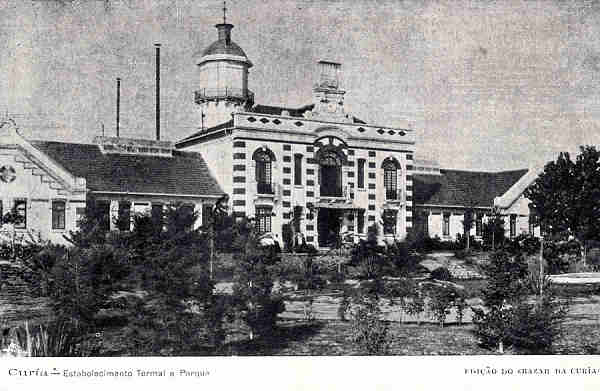 SN - CURIA - Estabelecimento Termal e Parque - EDICAO DO BAZAR DA CURIA - Dimens. 14,0x9,2 cm - Col. A. Simoes (029).