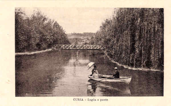 SN - CURIA - Lagoa e ponte -S. Edit. (retirado de caderneta) - Dim. 14,4x8.9 cm - Col. A. Simes (080).