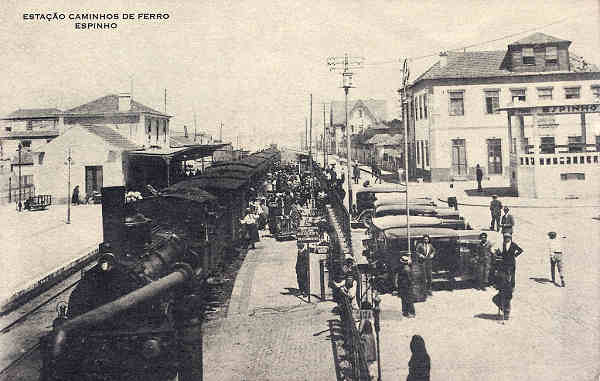 SN - Portugal. Espinho - Estao Caminhos de Ferro - Editor no indicado - Dim. 14x9 cm - Col. M. Chaby.