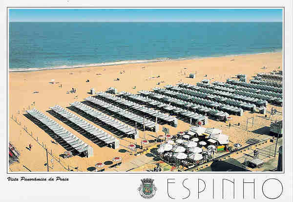 SN - Portugal. Espinho - Vista Panormica da Praia - Editor Francisco Ms, Lda (Amadora) - Dim. 15x10 cm - Col. Miguel Chaby.