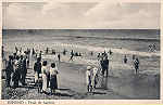 SN - Portugal- Espinho: Praia de banhos . Editor Papelaria e livraria Sousa - Foto Beleza, Porto - SD - Dim. 14x9 cm. - Col. M. Chaby.