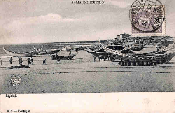 SN - Portugal. Espinho. Praia de Espinho - Editor F.A.Martins - SD - Dim. 14x9 cm. - Col.M. Chaby