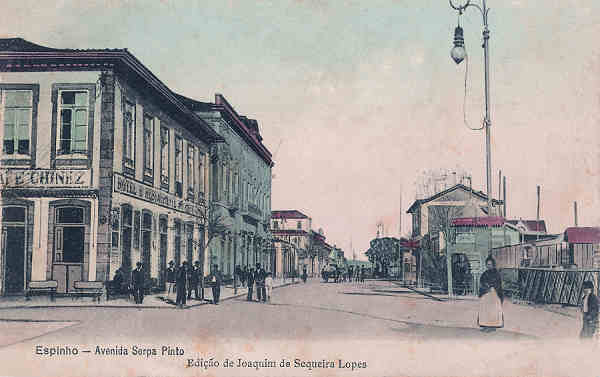 SN - Portugal. Espinho. Avenida Serpa Pinto - Editor Joaquim Sequeira Lopes - Dim. 14x9 cm. - Col. M. Chaby