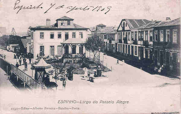 N 253/7 - Portugal. Espinho. Largo do Passeio Alegre - Editor Alberto Ferreira - Dim. 14x9 cm. - Col. M. Chaby