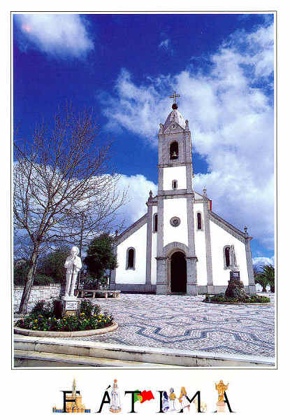 N. LIP-2441 - FTIMA Igreja paroquial de Ftima - Edio JAMP-Edies Tursticas, Ld Tel. 214209232 Fax: 214143196 Fotografia Andrs Murillo - S/D - Dimenses: 11x16 cm. - Col. Manuel e Ftima Bia.