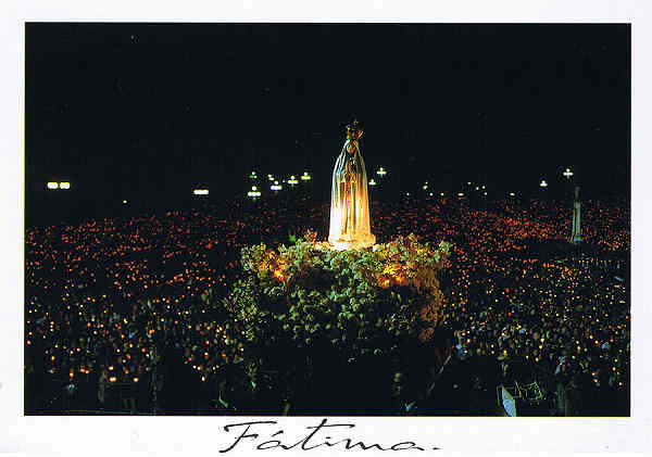 N. F 643 Ftima PORTUGAL - Cerimnias religiosas do 13 de Maio - Ed. Guia Turstico do Norte - tel. 21 931 08 82 - S/D - Dim: 15x10,5 cm - Col. Manuel e Ftima Bia (2009).