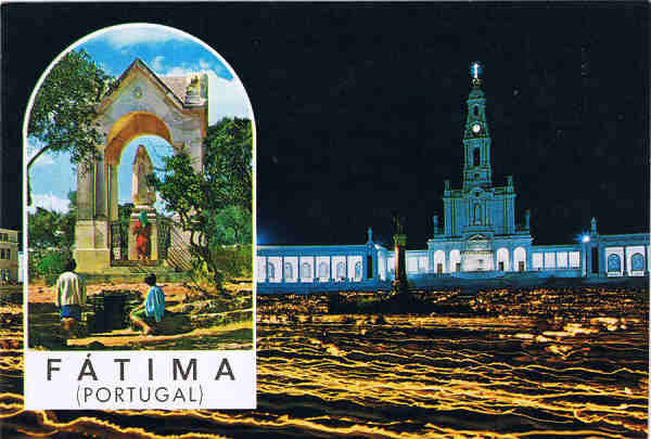 N. 422 - FTIMA - PORTUGAL Lugar das Aparies e Procisso das velas - Ed. Centro de Caridade "N Sr do Perptuo Socorro - PORTO - S/D - Dim. 14,7x10,2 cm.  - Col. Manuel e Ftima Bia (2009).