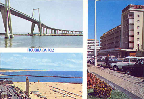 N 1186A - FIGUEIRA DA FOZ, Vistas vrias - Editor Centro de Caridade Nossa Snra do Perptuo Socorro, Porto - 1990 - Dim. 15,1x10,5 cm - Col. A. Monge da Silva