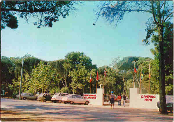 N. 1511 - Praia de Mira - Portugal  Entrada para o parque de campismo - Ed. SUPERCOR Portugal Turstico Dist. por RAN-LISBOA, RUA DA QUINTINHA 70-B - SD - Dim. 15x10,5 cm - Col. Ftima Bia (1978).