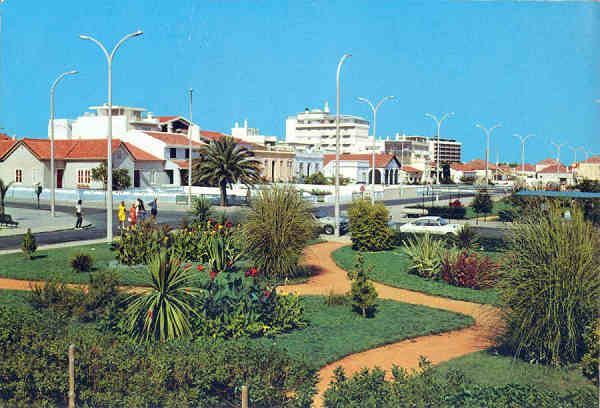 N 241 - MONTE GORDO. Trecho do Jardim - Foto Csar de S - Edio Csar de S, Av. lvares Cabral, Lisboa - Circulado em 1973 - Dim. 14,8x10 cm - Col. A. Monge da Silva