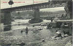 N 7 - Santo Tirso. Ponte sobre o Ave - Ed. da C.I.T. - SD - Dim.13,9x8,8 cm - Col. M. Soares Lopes