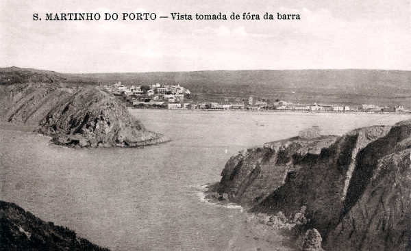 SN - Portugal. S. Martinho Porto. Vista tomada fora da Barra - Editor Alberto Malva - 1920 - Dim. 14x9 cm. - Col. M. Chaby