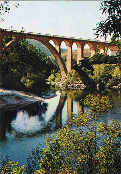 N. 41 - S. Pedro do Sul - PORTUGAL  Ponte no Vale do Vouga - Ed. Centro de Caridade "N. Sr. do Perptuo Socorro" - PORTO - SD - Dim. 10,3x14,8 cm - Col. Manuel Bia