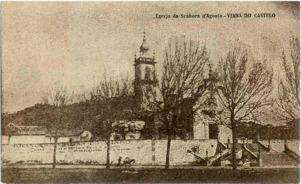 SN - Viana do Castelo. Igreja da Senhora d'Agonia - SD - Dim. 14x8,6 cm - Col. M. S. Lopes.