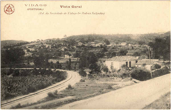 SN - VIDAGO (PORTUGAL) - Vista Geral - Ed. da Sociedade de Vidago & Pedras Salgadas - Impresso: Adelino A Pereira, Figueira da Foz, Portugal - SD -  Dim. 9x14 cm. - Col. Jaime da Silva (Circulado em 1923).