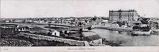 N. 19 - Praia de Vila do Conde, vista geral - Editor desc. - Dim. 282x92 mm - Carimbo postal 08JAN1908 - Col. A. Monge da Silva