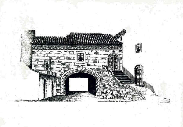 N 10 - VISEU. Largo A. Jos Pereira. Desenho de Jorge Braga da Costa - Edio JLNA - SD - Dim. 15x10,5 cm. - Col. A. Monge da Silva