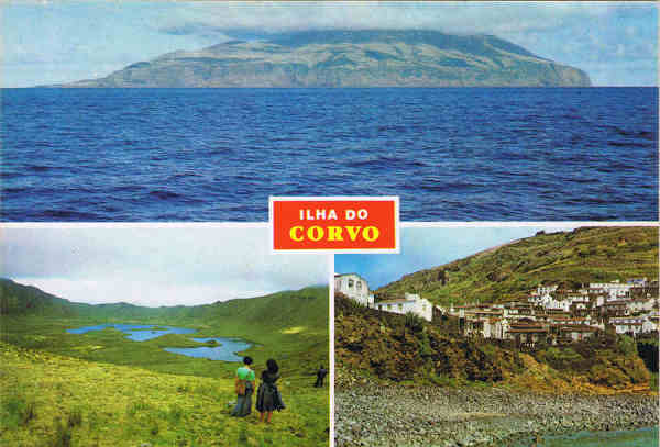 N.º 2240 - ILHA DO CORVO  AÇORES - Ed. CÓMER, Trav. do Alecrim, 1 - TELF.328775 - LISBOA - PORTUGAL - SD Dim. 14,7x10,4 cm. - Col. M. Bóia (1981)