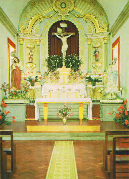 N.º 13 - ILHA DAS FLORES - Açores  Igreja de Santo Cristo da Fazenda - Ed. Foto Soares - Cómer, Lisboa  Foto de J.A.T. - SD - Dim: 10,5x15 cm. - Col. M. Bóia (1981)