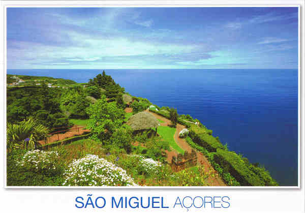 ISM. 020 - Miradouro, Nordeste  São Miguel - Ed. Ver Açor, Lda. Nuno Sá veracor@veracor.pt - SD - Dim. 15x10,5 cm. - Col. Fátima Manuela Bóia (2010).