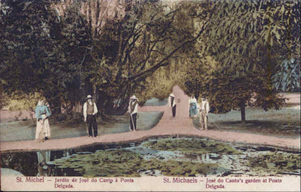 SN - SÃO MIGUEL. Ponta Delgada. Jardim José do Canto - Edição anónima - Dim. 13,8x8,8 cm - Col. A. Monge da Silva (cerca de 1910)